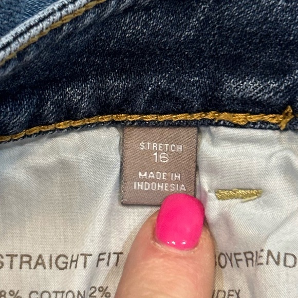 J. Jill Straight Fit, Slim Boyfriend, With Stretch. Size 16. - Picture 4 of 7